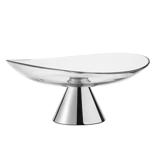 Silver plated fruit holder - Coupe sur pied argent 40cm